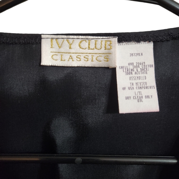 Vintage 90's Ivy Clubs Christmas Winter Scene Vest EUC L/XL - Picture 3 of 8